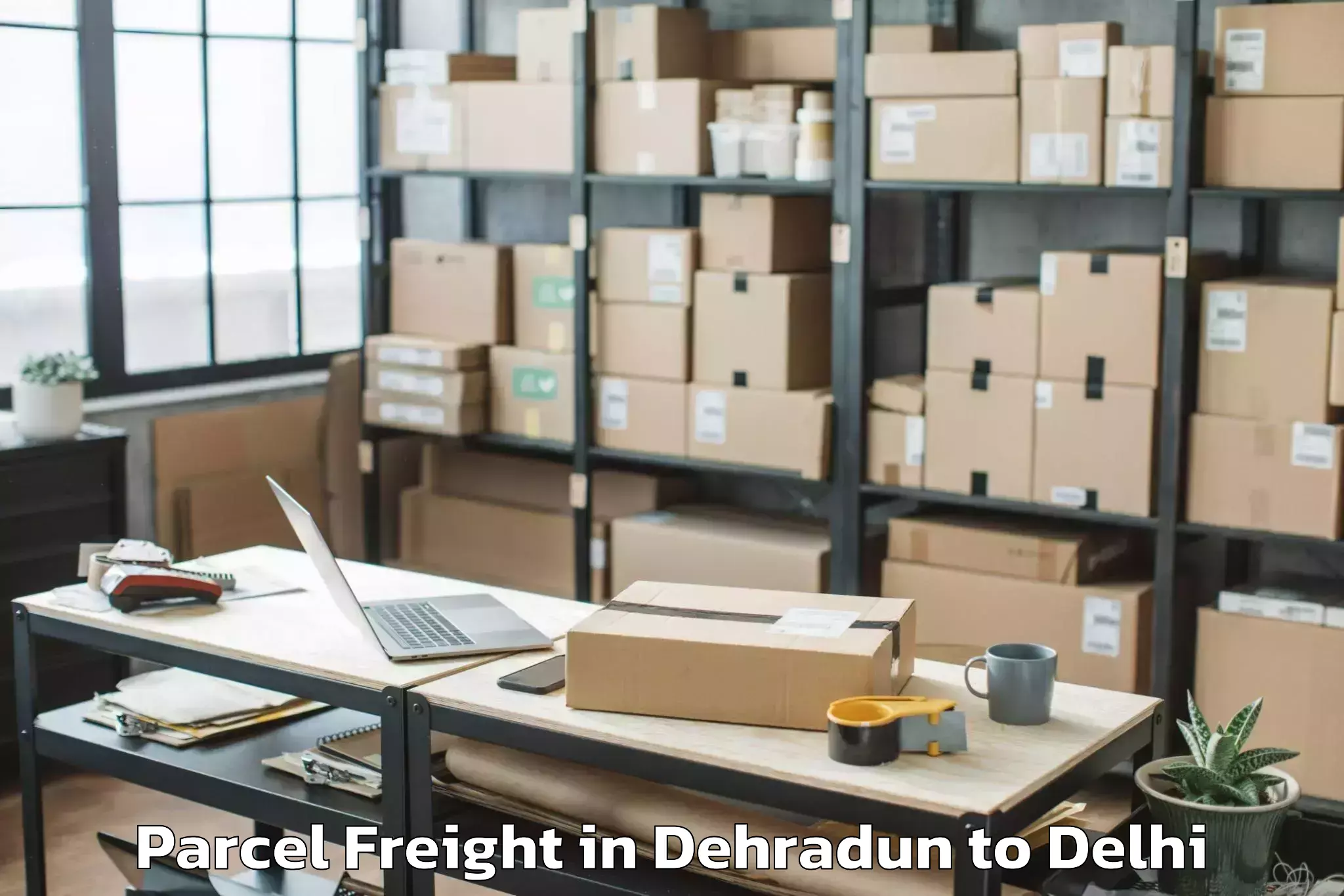 Hassle-Free Dehradun to Saraswati Vihar Parcel Freight